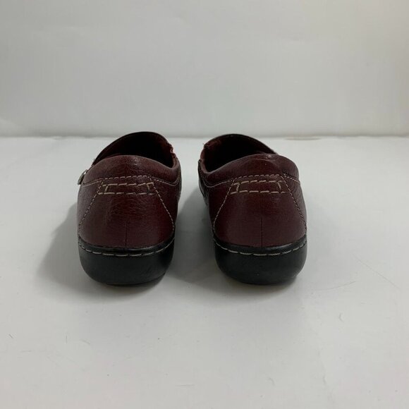 Clarks Women's Hope Roxanne Leather Button Close Comfort Loafer Size 9.5 - Picture 8 of 15